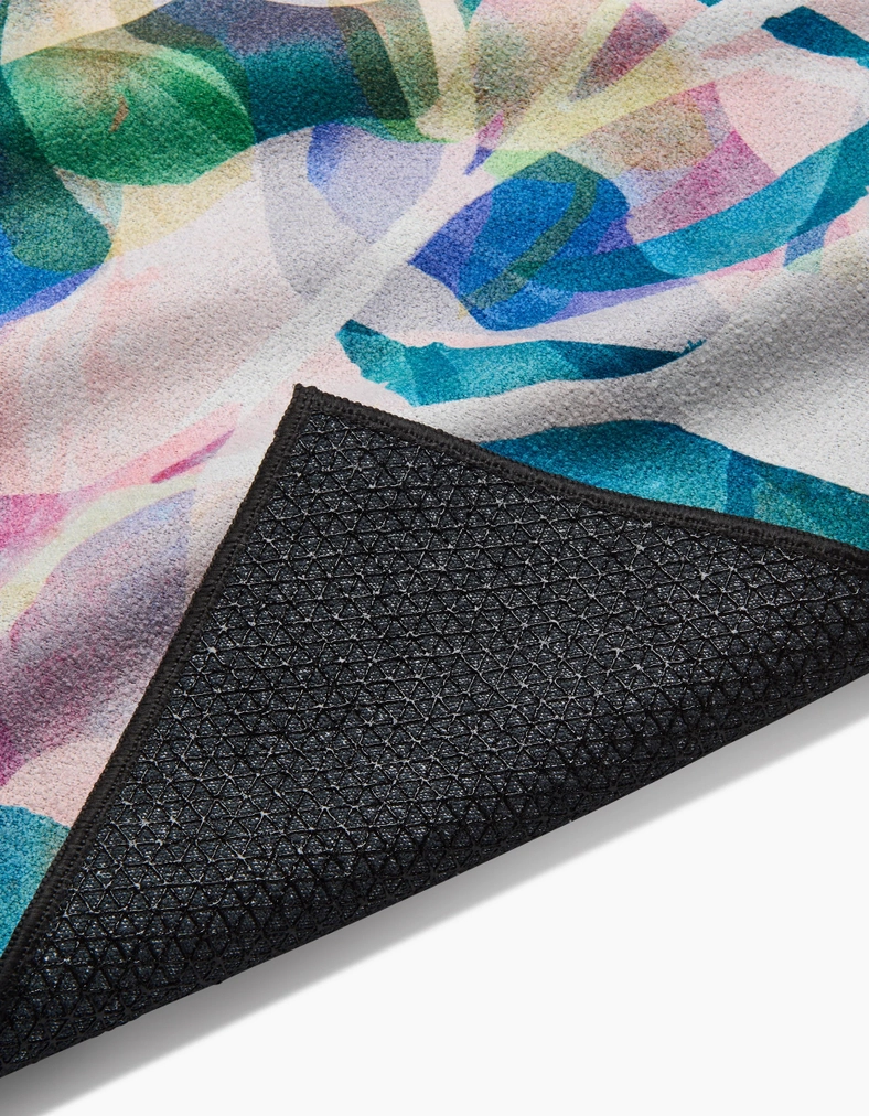 Geometry Yoga Towel Painted Foliage