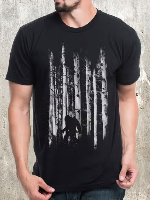 Bigfoot in Forest T-Shirt