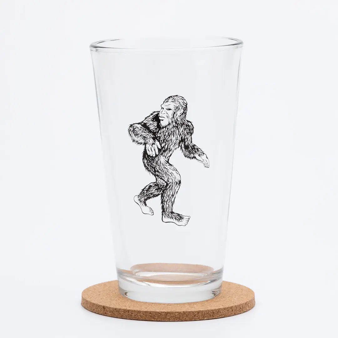 Stainless Sasquatch Pint Glass