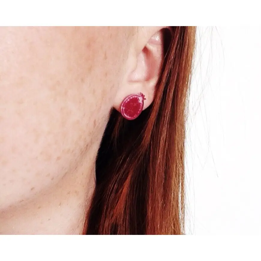 Pomegranate Stud Earrings