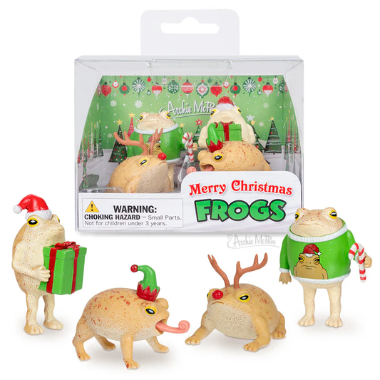 Christmas Frogs Set of 4