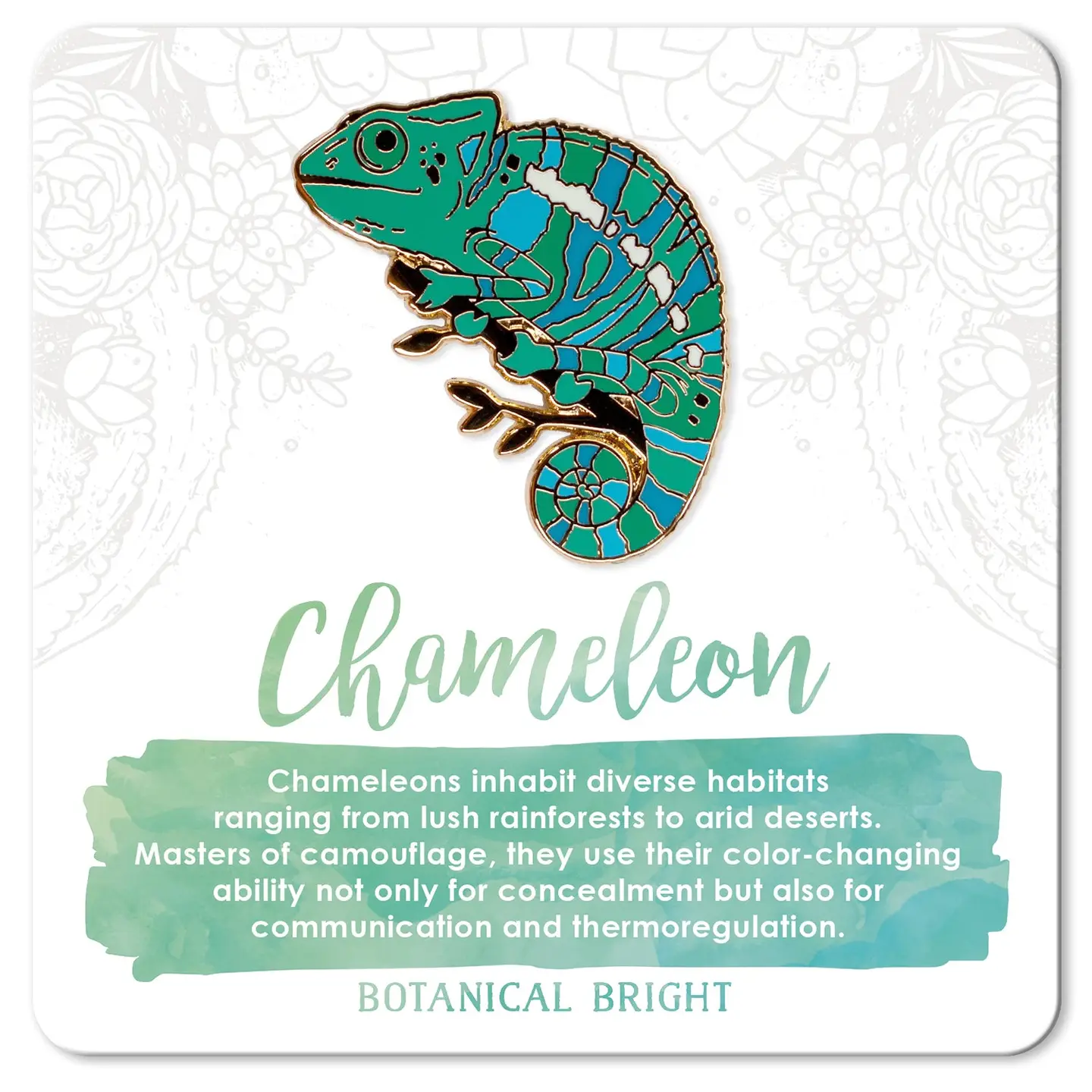 Chameleon Enamel Pin