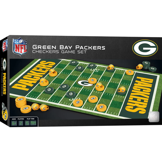 Green Bay Packers Checkers Board Game