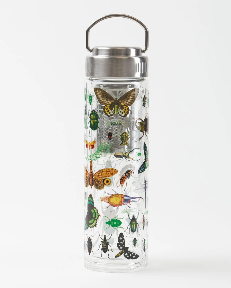 Insects of the World Glass Tea Infuser Flask