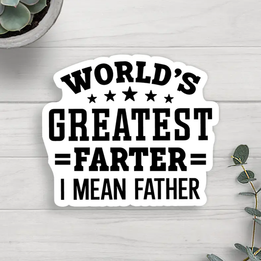 World's Greatest Father Sticker