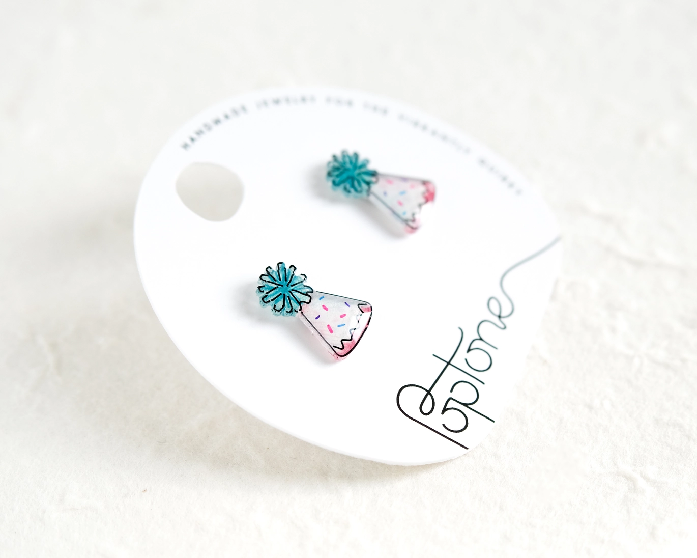 Birthday Party Hat Stud Earrings