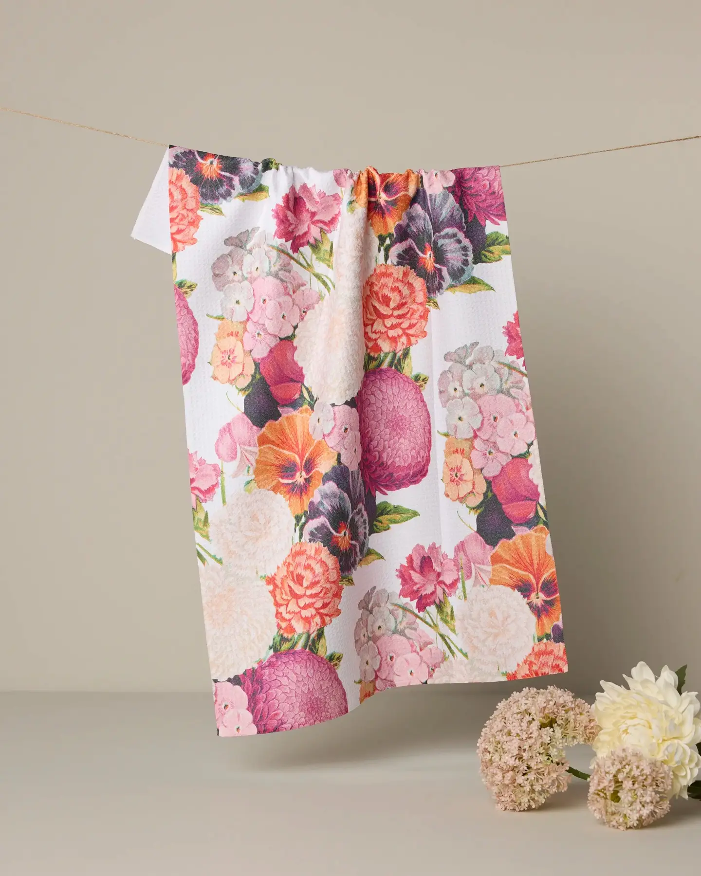 Geometry Tea Towel: Ecstatic Blooms