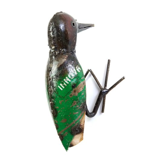 Metal Recycled Woodpecker