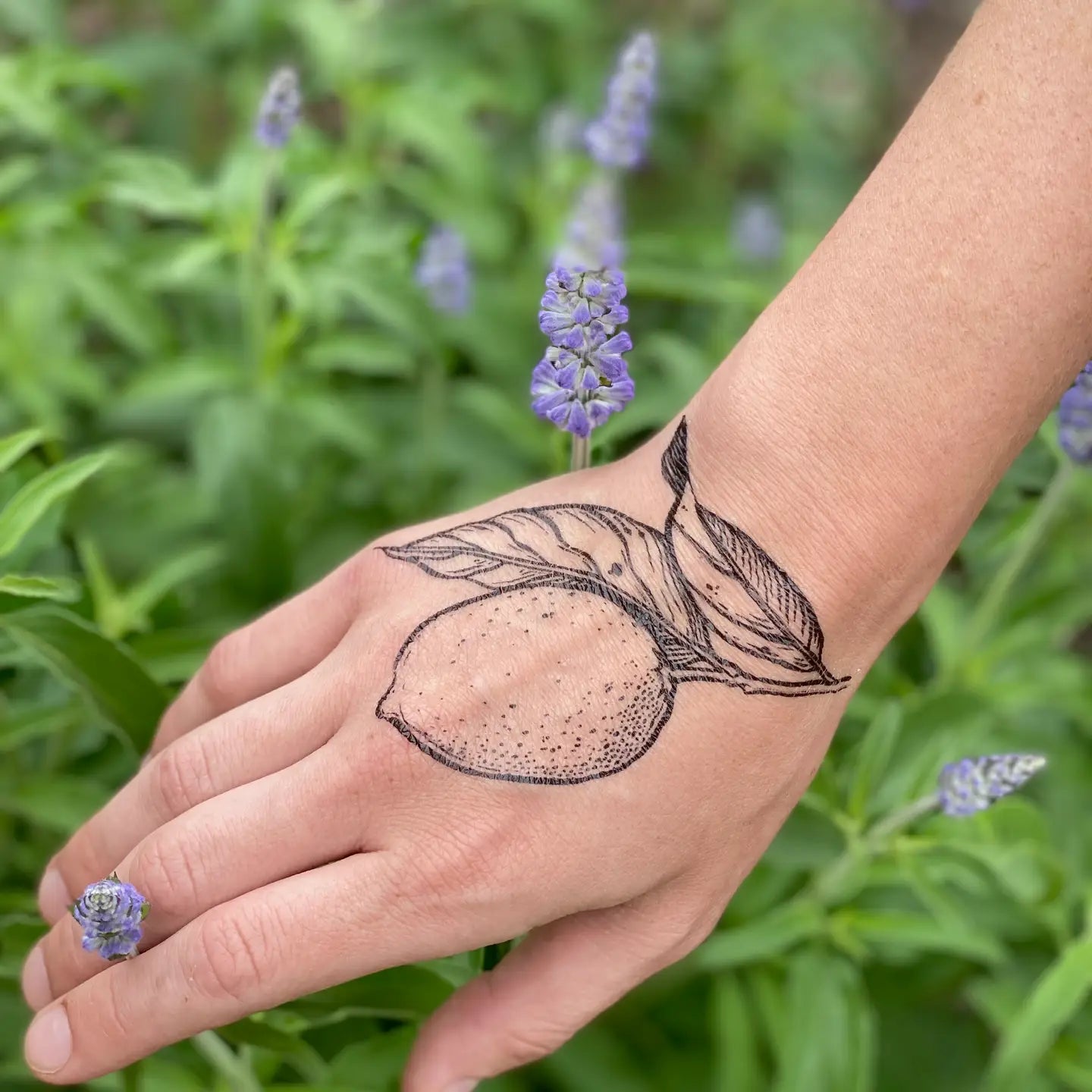 Lemon Temporary Tattoo