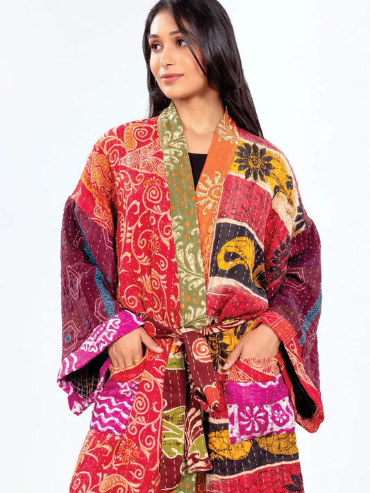 Kantha Kimono Robe