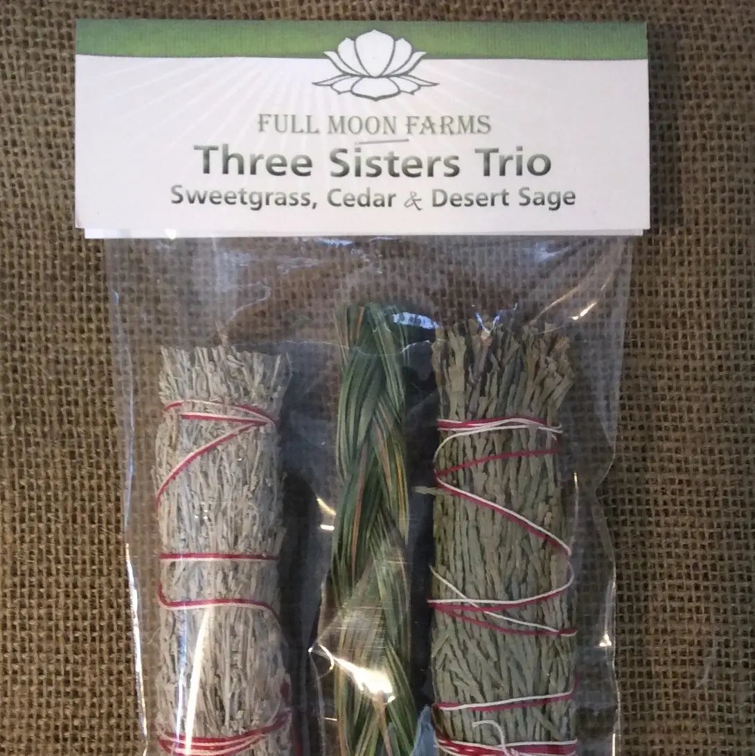 Three Sisters Trio Sweetgrass, Cedar + Desert Sage Mix