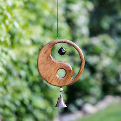 Recycled Teak Sun Catcher - Yin Yang