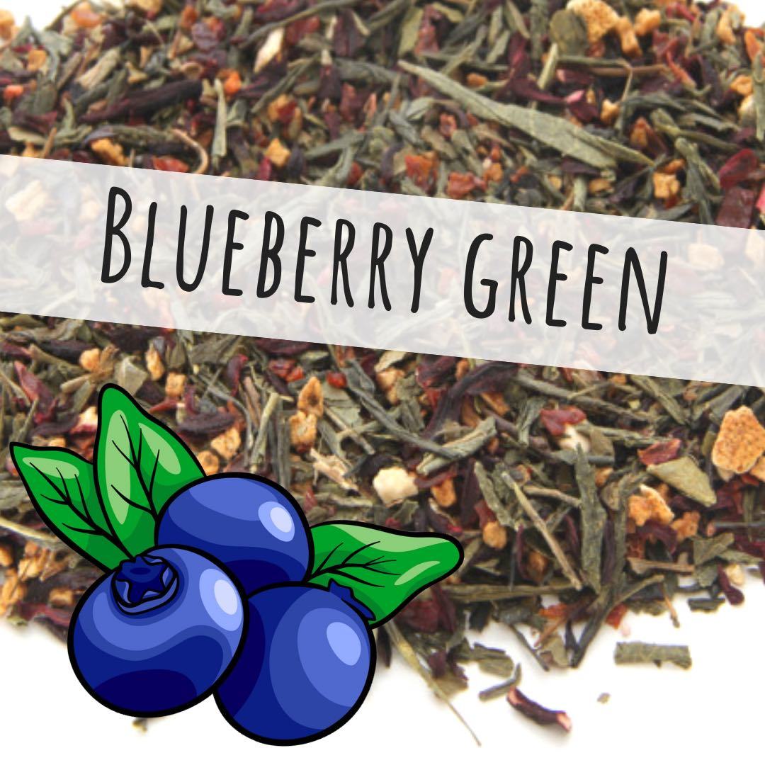 Blueberry Green Loose Leaf Tea