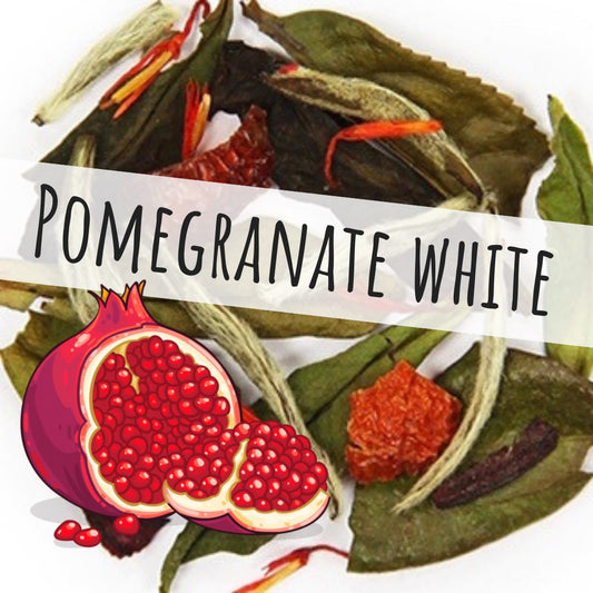 Pomegranate White Loose Leaf Tea